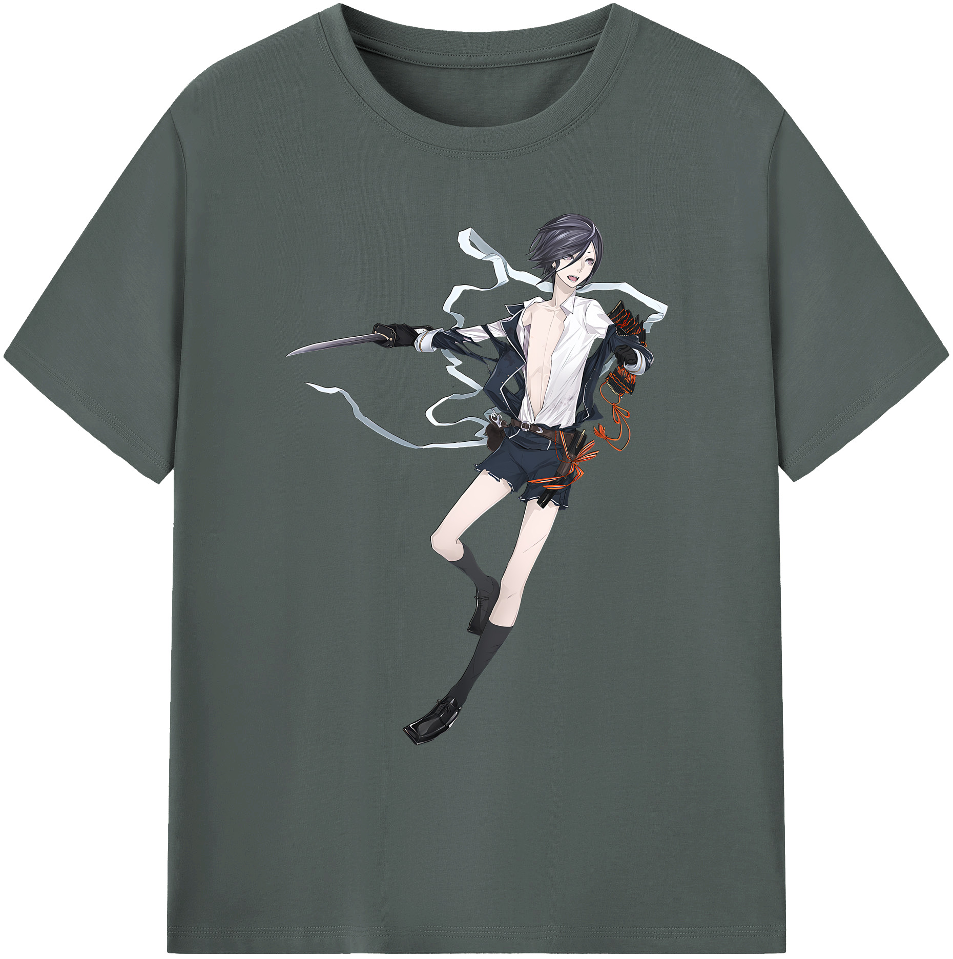 （画像用） 刀剣乱舞 Touken Ranbu 綿100％ メンズ半袖Tシャツ｜肌触りやわらか＆通気性